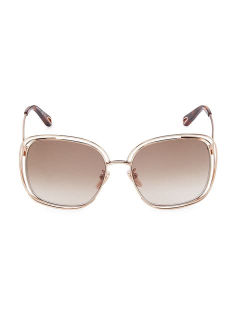 oculos chloe carlina replica|Chloé Carlina 58MM Square Sunglasses .